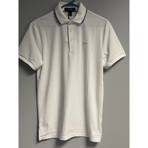 Ralph Lauren Golf RLX Performance Polo Shirt Mens White Tailored Fit Size S NWT - Picture 4 of 15